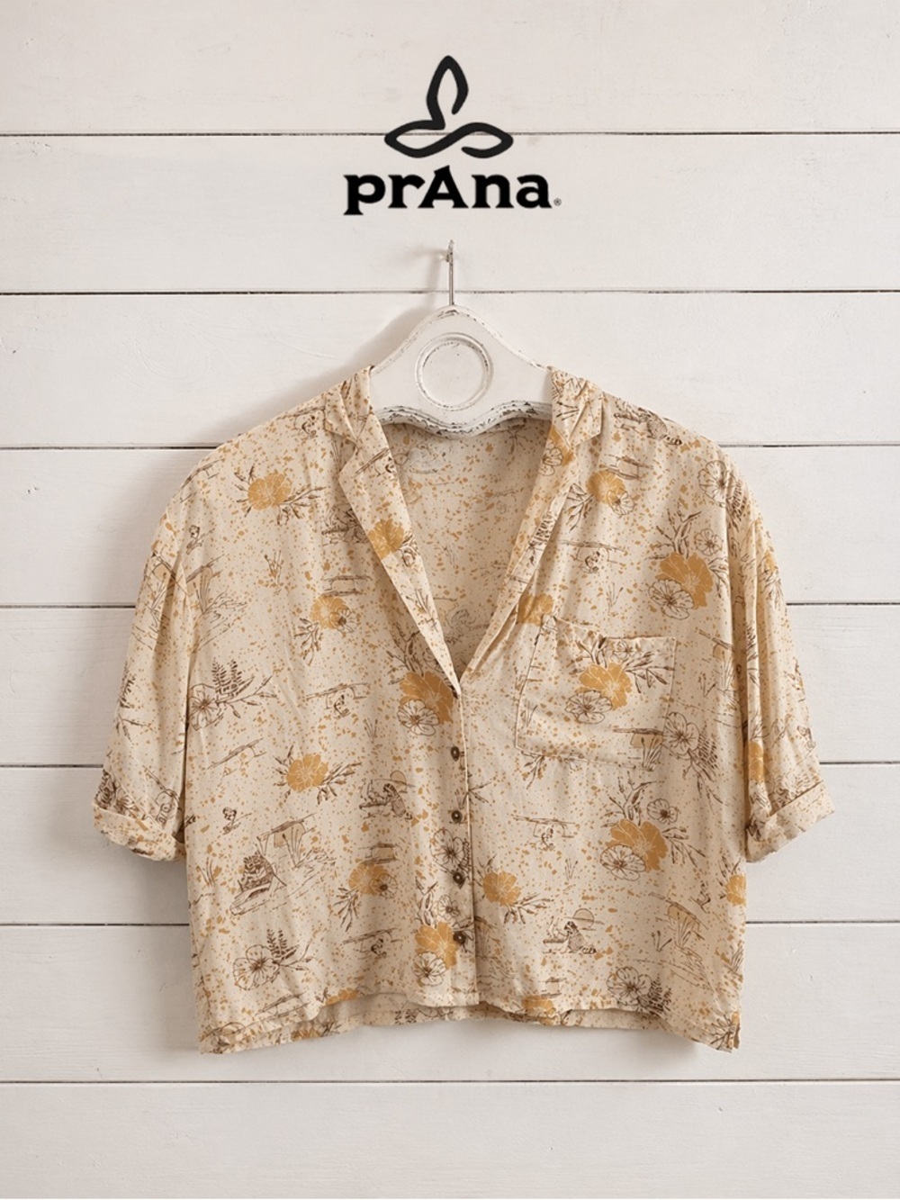 PRANA – Cropped Nature Shirt (Size S)
